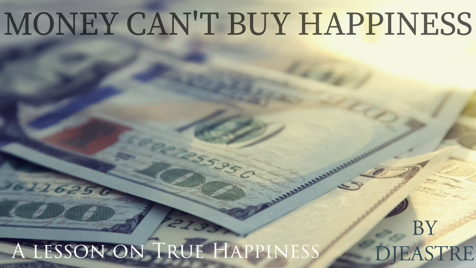Money cant buy Happiness 